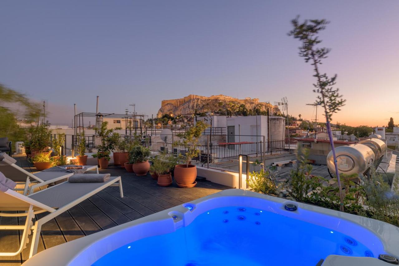 Meno Suite With Private Terrace - Jaccuzzi, Acropolis View Атина Екстериор снимка