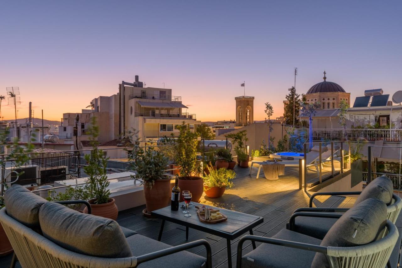 Meno Suite With Private Terrace - Jaccuzzi, Acropolis View Атина Екстериор снимка