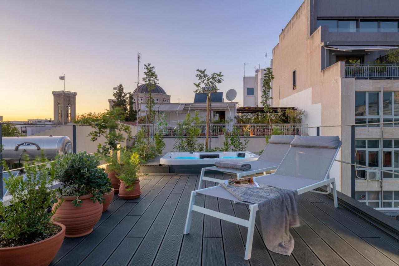 Meno Suite With Private Terrace - Jaccuzzi, Acropolis View Атина Екстериор снимка